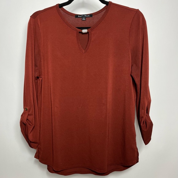 Tops - Burgundy Business Top